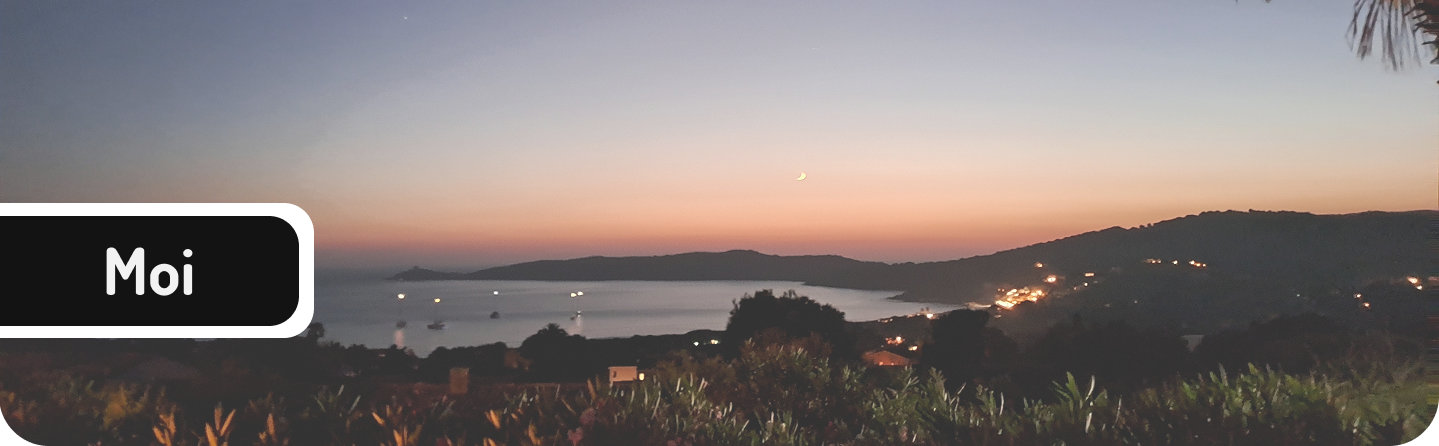 Image de fond avec un titre pour la page a propos